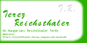 terez reichsthaler business card